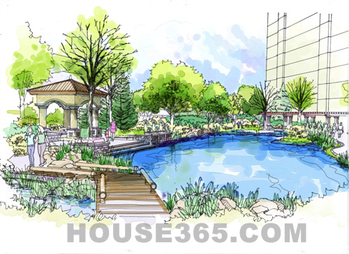 用一系列的景观节点串起