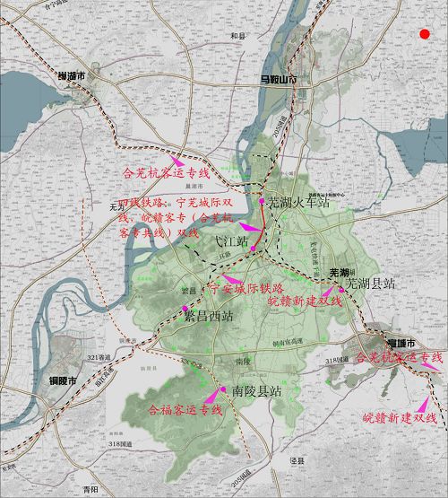 宁安城际铁路;芜湖规划图