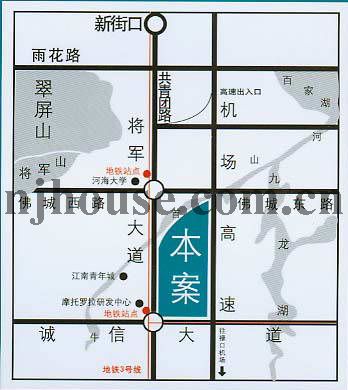 翠屏湾花园城区位图