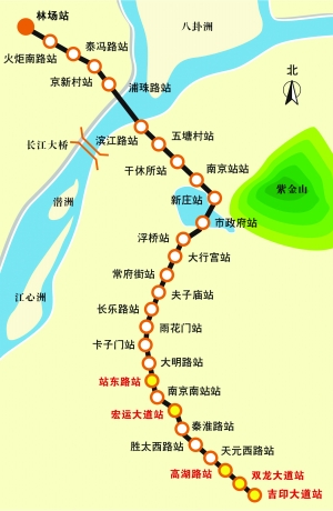 地铁三号线6月正式施工线路有调整变长了-南京