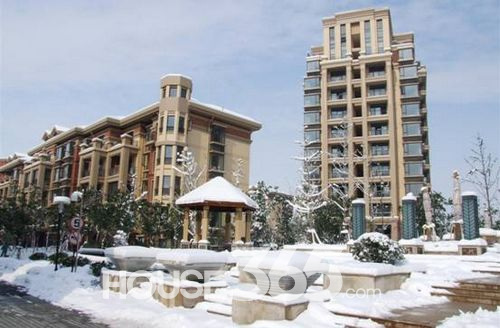 博威香槟小镇冬日雪景