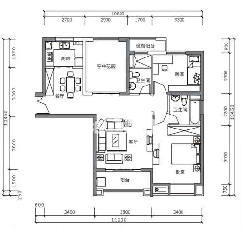 95㎡户型图 house365新房中心)