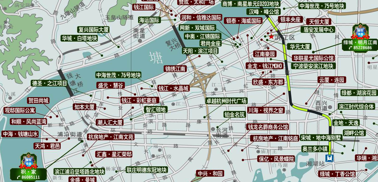 杭州市滨江城中心区控制性详细规划简介图片