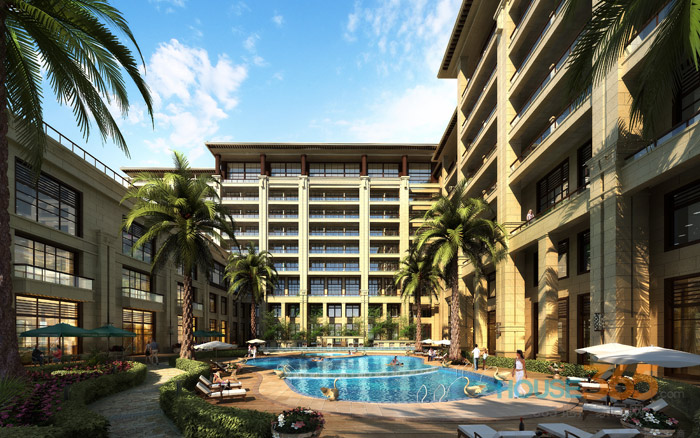 金科大酒店内廷效果图