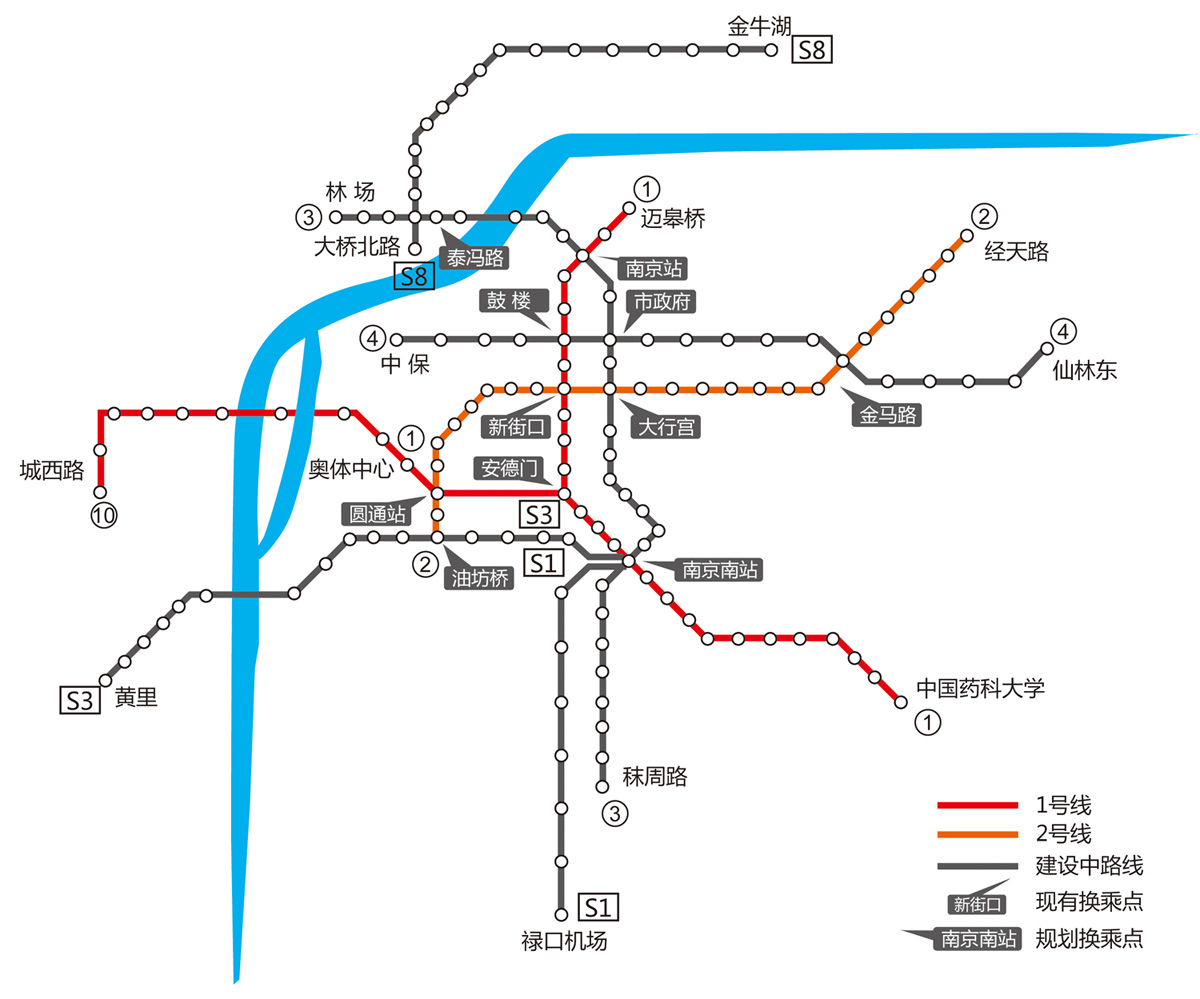 南京明年6条地铁新线同时建2015年全面通车-
