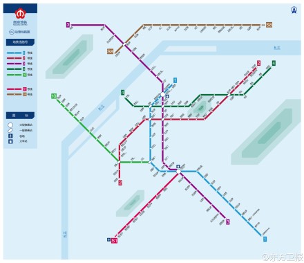 2014年南京确定开通地铁三号线、十号线等四