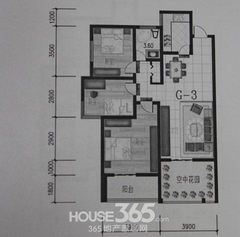 汇通西江月把花园搬到家中 108㎡小三室格局紧