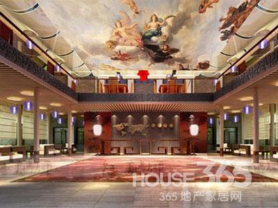 欧式天花板效果图:古典