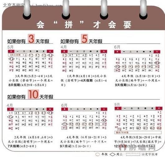 2014春节放假安排最强拼假攻略:调休34天获4