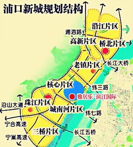 浦口新城规划图