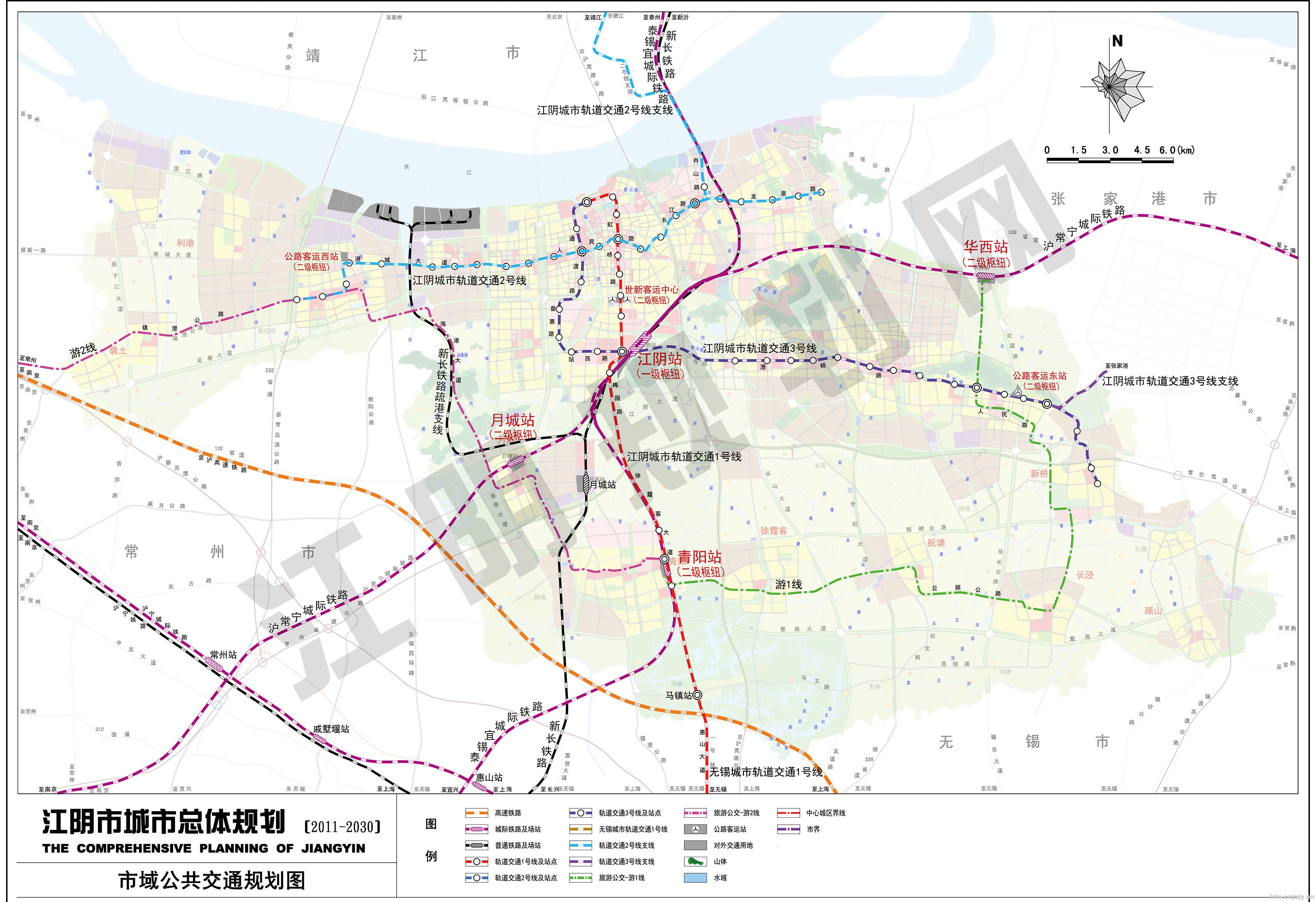 锡通高速公路(东)沿江高速公路(北)立交桥交会处出口_接线图分享