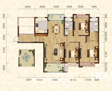 繁华里140平米户型图