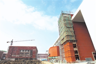 昆山西部高级中学建设进入尾声 今年9月开学使