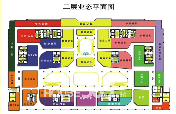 大唐国际购物广场商业平面图